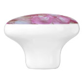 ピンクローズ花びら セラミックノブ (側面)