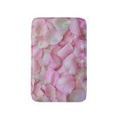 ピンクローズ花びら バスマット (正面縦)