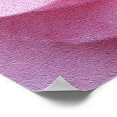 ピンクローズ花びら ポスター (角)