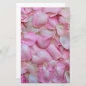 ピンクローズ花びら 便箋 (正面/裏面)