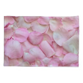 ピンクローズ花びら 枕カバー (裏面)