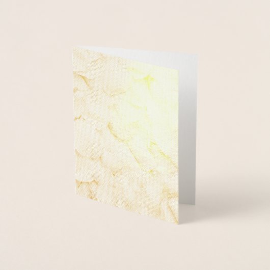 ピンクローズ花びら 箔カード (正面)