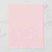 ピンクローズ花模様ホワイトレース結婚式招待状 (裏面)