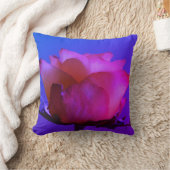 ピンクローズ装飾用クッション クッション (ブランケット)