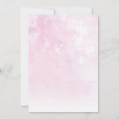 ピンクローズ誕生日招待状 招待状 (裏面)