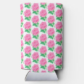 ピンクローズ誕生日 スリム缶クーラー (裏面)