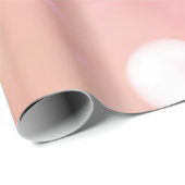 ピンクローズ赤面スパークパウダードリップグリッターブライダル ラッピングペーパー (ロールコーナー)