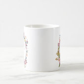 ピンクローズ赤面フローラブライデスメイドコーヒーマグ コーヒーマグカップ (中央)