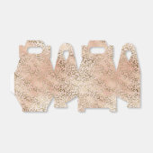 ピンクローズ赤面金ゴールドレオパードアニマルプリント フェイバーボックス (折り畳みなし)