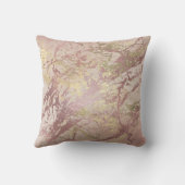 ピンクローズ赤面金ゴールド赤面メタリックマーブルモノック クッション (裏面)