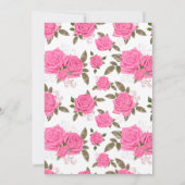 ピンクローズ金ゴールドエレガントウエスタンチャロキンセアニェラ 招待状 (裏面)