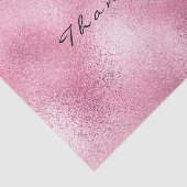 ピンクローズ金ゴールドグラスメタリックサンキューネーム 薄葉紙 (詳細)