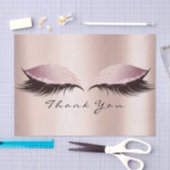 ピンクローズ金ゴールドグリッターありがとう目まぶし 薄葉紙 (クラフト)