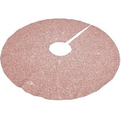 ピンクローズ金ゴールドグリッターとスパークルガーリー ブラッシュドポリエステルツリースカート (アングル)