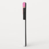 ピンクローズ金ゴールドグリッターアゲートマーブルモノグラム Case-Mate iPhoneケース (裏面/左)