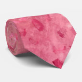 ピンクローズ金ゴールドグリッターテクスチャ ネクタイ (ロール)