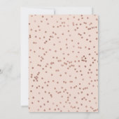 ピンクローズ金ゴールドグリッターバナーエスパーニョールキンセアニラ 招待状 (裏面)