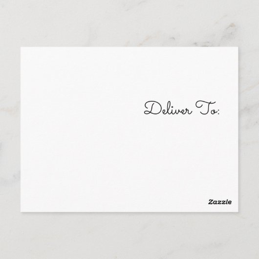 ピンクローズ金ゴールドグリッター卒業ありがとう ポストカード (裏面)