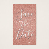 ピンクローズ金ゴールドグリッター&スパークルデートを保存 (正面)