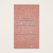 ピンクローズ金ゴールドグリッター&スパークルデートを保存 (裏面)