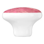 ピンクローズ金ゴールドグリッター セラミックノブ (側面)