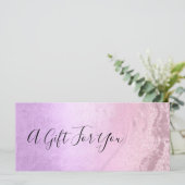 ピンクローズ金ゴールドグリッター&パープルメイクアップアーティスト (スタンド正面)