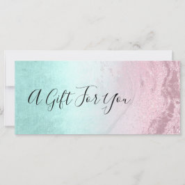 ピンクローズ金ゴールドグリッター&ミントメイクアップアーティスト