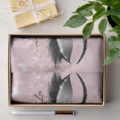 ピンクローズ金ゴールドシルバーグリッターサンキューアイズ 薄葉紙 (ギフト)