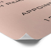 ピンクローズ金ゴールドスキンメイクアップ目まぶし価格 ポスター (角)