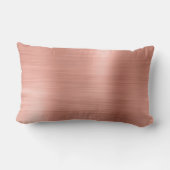 ピンクローズ金ゴールドステンレススチールモノグラム名 ランバークッション (裏面)