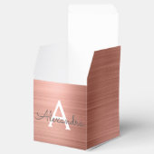 ピンクローズ金ゴールドステンレススチールモノグラム フェイバーボックス (オープン)