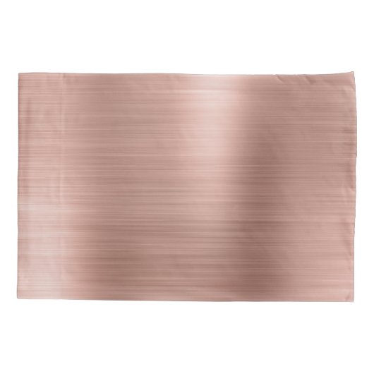 ピンクローズ金ゴールドステンレス鋼の名前と初期 枕カバー (裏面)