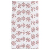 ピンクローズ金ゴールドスノーフレークウィンタースウィート16 スモールペーパーバッグ (正面)