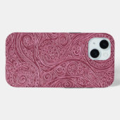ピンクローズ金ゴールドスパイラルパターン Case-Mate iPhoneケース (裏面 (横))