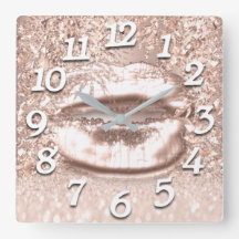 ピンクローズ金ゴールドスパークフローラグリッター唇の番号