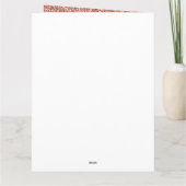 ピンクローズ金ゴールドゼブラプリントグリッター誕生日 カード (裏面)