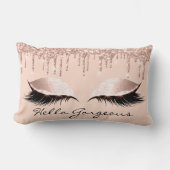 ピンクローズ金ゴールドドリップメイクアップまぶしハローゴージャス ランバークッション (正面)