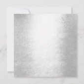 ピンクローズ金ゴールドハートシルバーバースデーパーティー 招待状 (裏面)