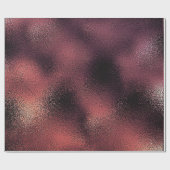 ピンクローズ金ゴールドバーガンディブラックガラスグラムシャイニー ラッピングペーパー (フラット)