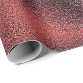 ピンクローズ金ゴールドバーガンディブラックガラスグラムシャイニー ラッピングペーパー (ロールコーナー)