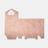 ピンクローズ金ゴールドパウダーハート誕生日結婚式の引き出物 フェイバーボックス (折り畳みなし)