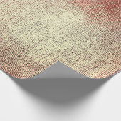 ピンクローズ金ゴールドパウダーメタリックブラシメイクアップVip ラッピングペーパー (角)