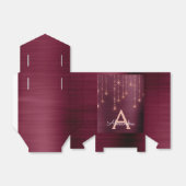 ピンクローズ金ゴールドブルゴーニュスパークルモノグラム フェイバーボックス (折り畳みなし)