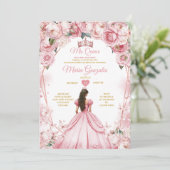 ピンクローズ金ゴールドミクリン15アノスキンセアニラ 招待状 (スタンド正面)