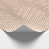 ピンクローズ金ゴールドメタリックストライプグリルSkin Pastel ラッピングペーパー (角)