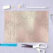 ピンクローズ金ゴールドメタリック赤面エジプト象形文字 薄葉紙 (クラフト)