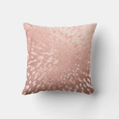 ピンクローズ金ゴールドメタル赤面金ゴールドグレーストライプシャイン クッション (裏面)