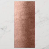 ピンクローズ金ゴールドモダンとエレガントなウェディングメニュー メニュー (裏面)