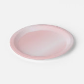 ピンクローズ金ゴールドモダントレンディー空白のテンプレート ペーパープレート (アングル)