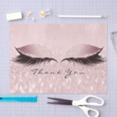 ピンクローズ金ゴールド感謝していスパアイズラッシュ 薄葉紙 (クラフト)